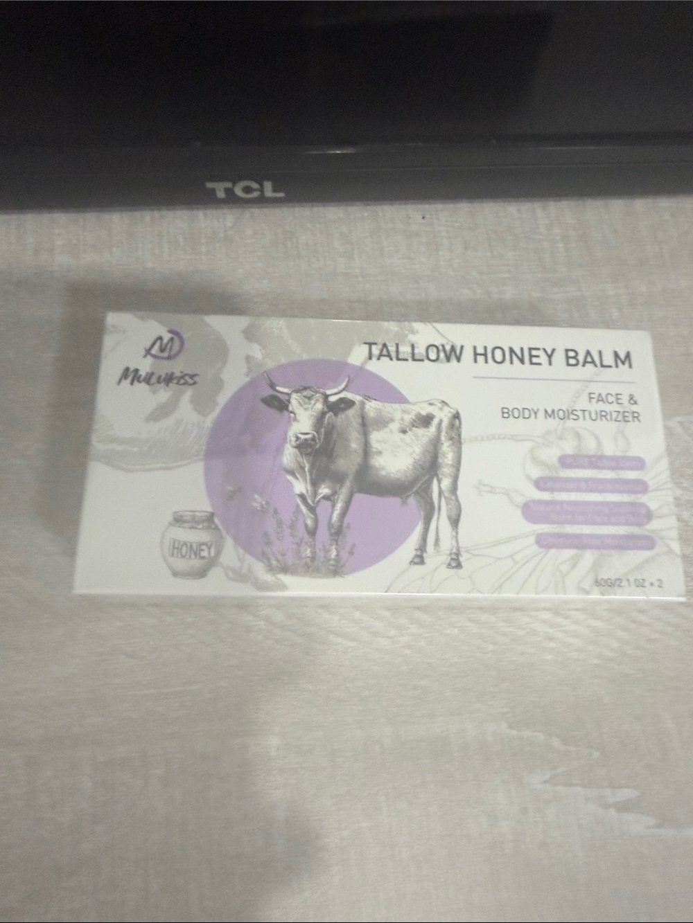 Tallow Honey Balm Face & Body Moisturizer - Lavender White